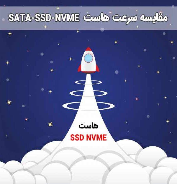 مقایسه سرعت هاست SSD - SSD NVME